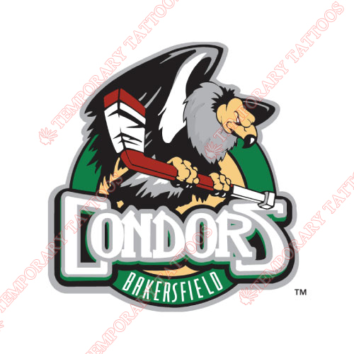 Bakersfield Condors Customize Temporary Tattoos Stickers NO.9230
